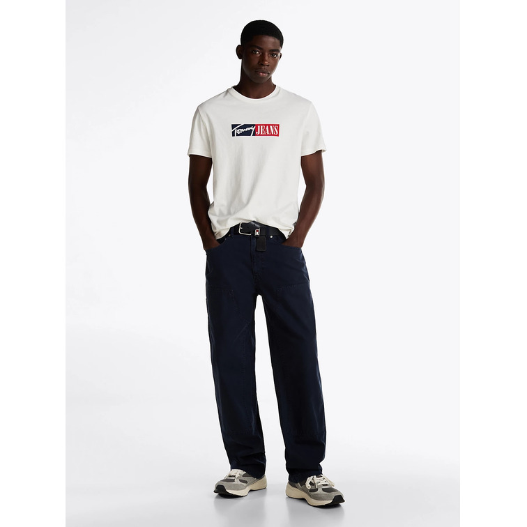 CAMISETA HOMBRE TOMMY JEANS LOGO DISTINTIVO FIT SLIM