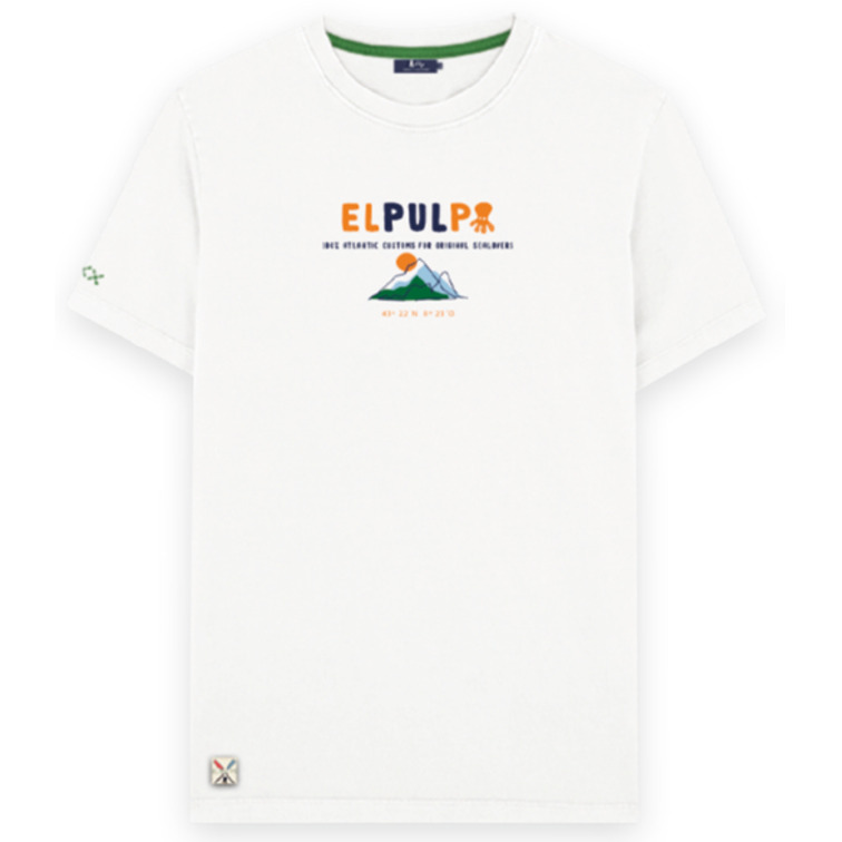 CAMISETA HOMBRE EL PULPO ESTAMPADO MONTAÑAS RELIEVE