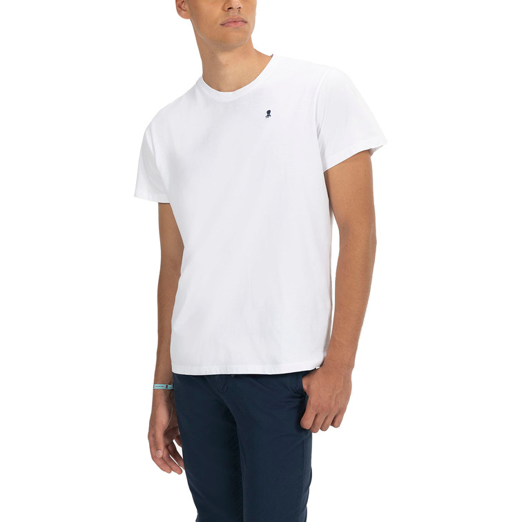 CAMISETA HOMBRE  PULPO CAMISETA  NEW BASIC LOGO BLANC