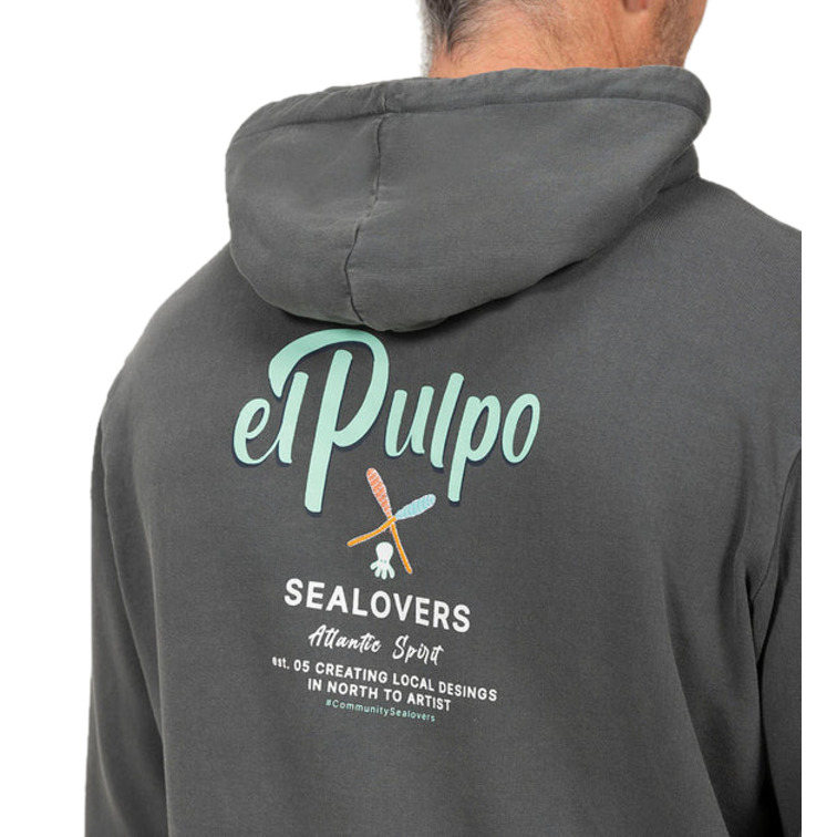 SUDADERA CON CAPUCHA HOMBRE EL PULPO ESTAMPADO SEALOVERS