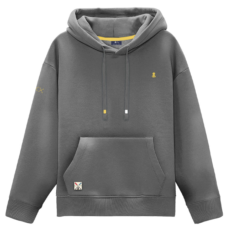 SUDADERA HOMBRE  PULPO SUDADERA CAPUCHA LAVADA CON BO