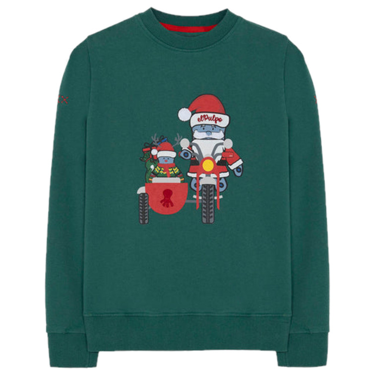 SUDADERA HOMBRE EL PULPO MOTIVO NAVIDEÑO