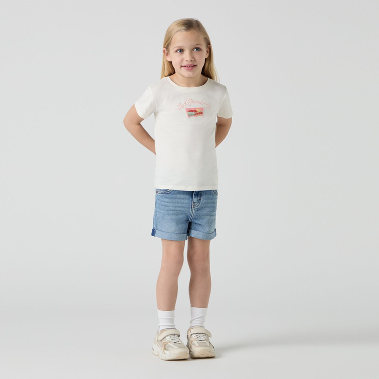 PANTALÓN CORTO NIÑA LEVI'S TIRO MEDIO TALLAJE INFANTIL