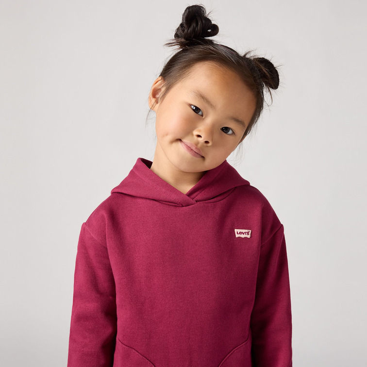 SUDADERA CON CAPUCHA NIÑA LEVI'S MINILOGO BATWING TALLAJE INFANTIL