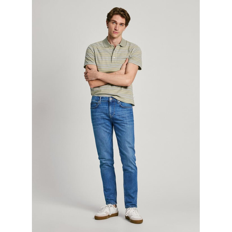 VAQUERO HOMBRE PEPE JEANS FIT SLIM TIRO REGULAR LARGO 32