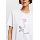 CAMISETA CON FLOR ESTAMPADA MUJER ESPRIT