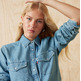 CAMISA MUJER  LEVI'S ICONIC WESTERN LIGHT INDIGO -