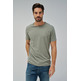 CAMISETA HOMBRE  SALSA JEANS T-SHIRT V NECK RAW EDGE SLIM F