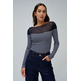 JERSEY MUJER  SALSA JEANS SWEATER WITH SHEER UPPER DETAI