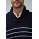 JERSEY HOMBRE  SALSA JEANS SHAWL COLLAR KNIT SWEATER