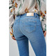 VAQUERO FLARE MUJER SALSA JEANS WONDER TIRO BAJO EFECTO PUSH UP