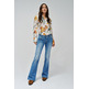 VAQUERO FLARE MUJER SALSA JEANS WONDER TIRO BAJO EFECTO PUSH UP