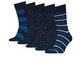  DBOTEX TH MEN SOCK 5P GIFTBOX STRIPE