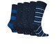  DBOTEX TH MEN SOCK 5P GIFTBOX STRIPE