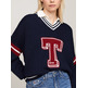 JERSEY OVERSIZE CON INICIAL UNIVERSITARIA MUJER TOMMY JEANS