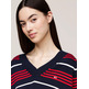 JERSEY AMPLIO DE RAYAS CON CUELLO PICO MUJER TOMMY JEANS