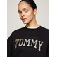 SUDADERA MUJER TOMMY JEANS LOGO PURPURINA FIT HOLGADO