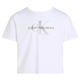 CAMISETA NIÑA CALVIN KLEIN LOGO PURPURINA FIT HOLGADO