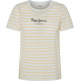 CAMISETA RAYAS LOGO ESTAMPADO MUJER PEPE JEANS