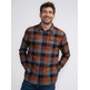 CAMISA HOMBRE  PETROL MEN SHIRT LONG SLEEVE CHECK