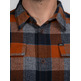 CAMISA HOMBRE  PETROL MEN SHIRT LONG SLEEVE CHECK