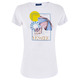 MUJER T-SHIRT DONNA GIROCOLLO, M/C 0101