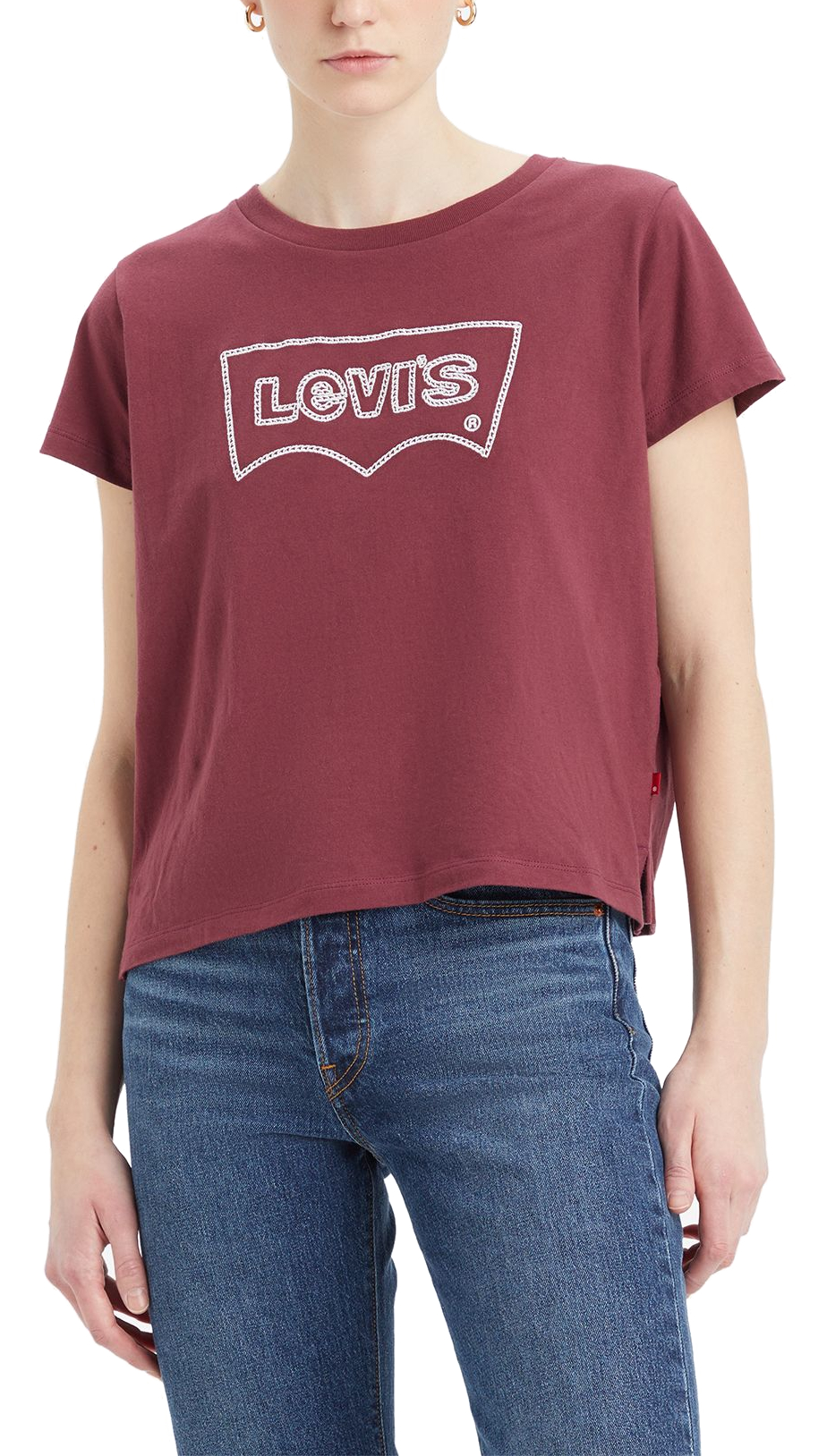 Camiseta levis roja mujer online