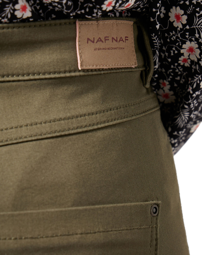 Pantalón Naf Naf Chino beige mujer